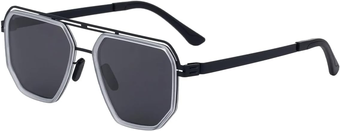 Солнцезащитные очки для мужчин, без винтов, премиум-класса, солнцезащитные зеркала, зеркала с защитой от солнца Ocean, для вождения на открытом воздухе TVTBBVV, Black Clear Gray
Солнцезащитные очки для мужчин, без винтов, премиум-класса, солнцезащитные зеркала, зеркала с защитой от солнца Ocean, для вождения на открытом воздухе TVTBBVV, Black Clear Gray