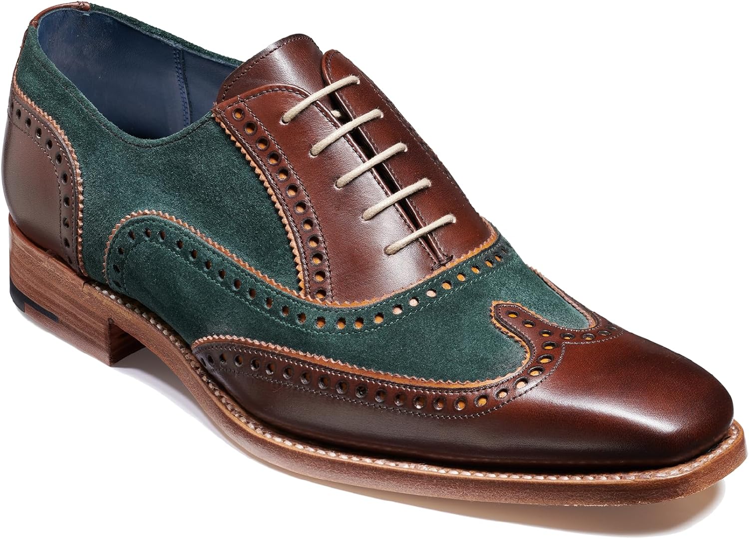 Мужские оксфорды-броги из кожи ручной работы BARKER Spencer- вечная элегантность и превосходное мастерство, зеленый
Мужские оксфорды-броги из кожи ручной работы BARKER Spencer- вечная элегантность и превосходное мастерство, зеленый
