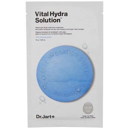 Dr. Jart+ Vital Hydra Solution Тканевая маска, 5 шт.
Dr. Jart+ Vital Hydra Solution Тканевая маска, 5 шт.