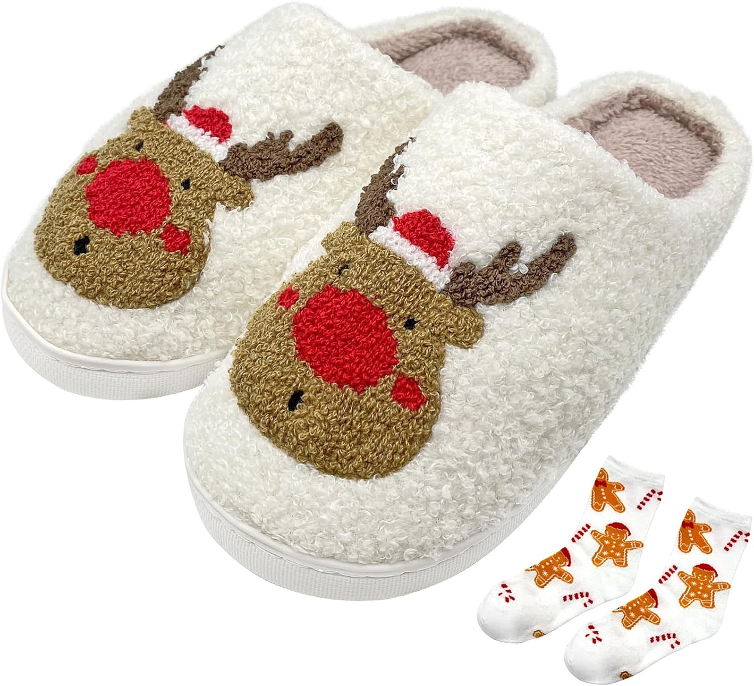 Рождественские тапочки-северные олени для женщин, пушистые, мягкие и уютные, мультяшные плюшевые тапочки для дома и улицы Focusin, Christmas Elk
Рождественские тапочки-северные олени для женщин, пушистые, мягкие и уютные, мультяшные плюшевые тапочки для дома и улицы Focusin, Christmas Elk