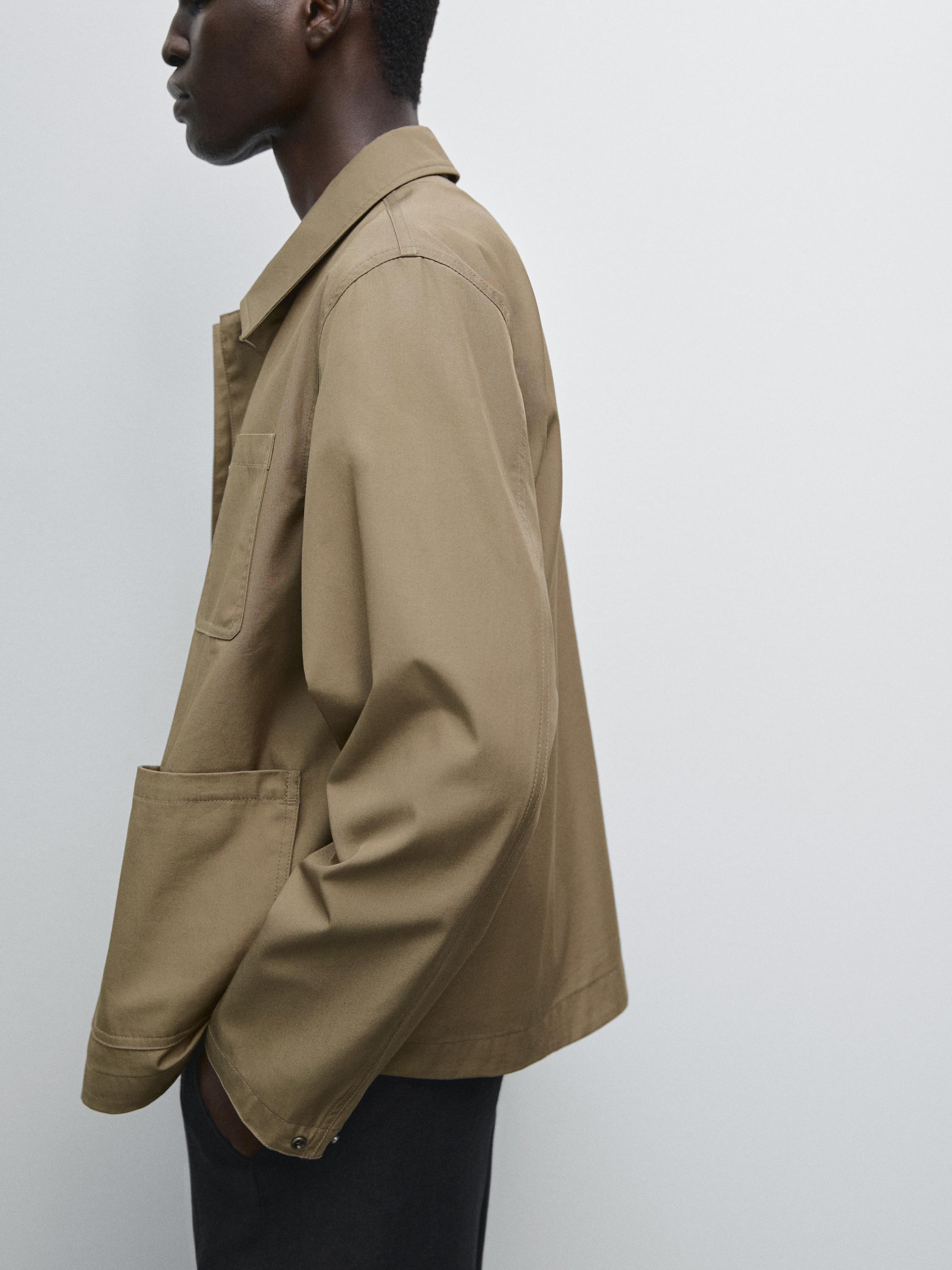 Куртка из 100% хлопка с карманами Massimo Dutti, хаки
Куртка из 100% хлопка с карманами Massimo Dutti, хаки