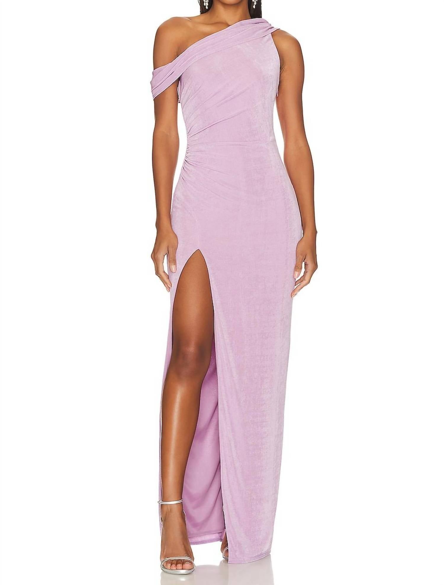 Рия Макси Платье с одним плечом в сиреневом Katie may
Рия Макси Платье с одним плечом в сиреневом Katie may