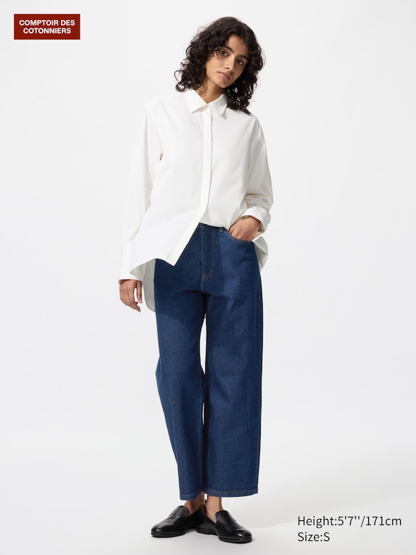 Прямые укороченные джинсы с высокой посадкой Uniqlo, 66 blue
Прямые укороченные джинсы с высокой посадкой Uniqlo, 66 blue