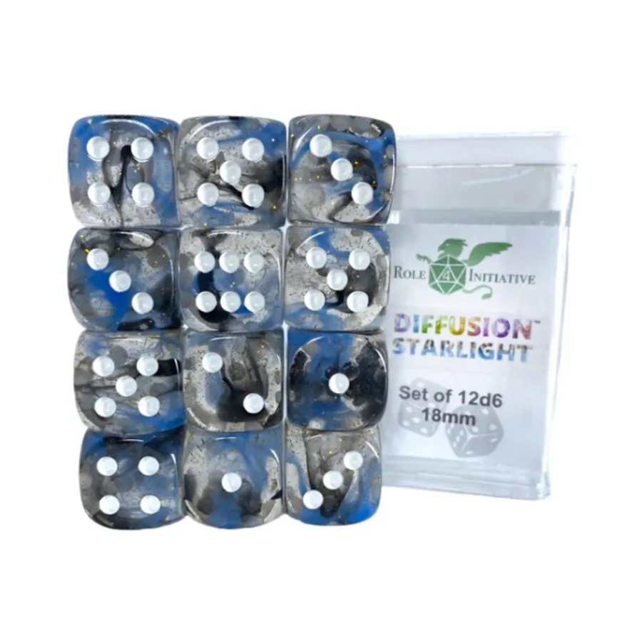 d6 18 мм Звездный свет с белым (12), Game Dice - Diffusion (Role 4 Initiative)
d6 18 мм Звездный свет с белым (12), Game Dice - Diffusion (Role 4 Initiative)