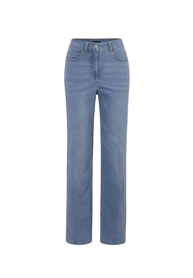 Короткий размер: джинсы широкого кроя Goldner, голубой
Короткий размер: джинсы широкого кроя Goldner, голубой