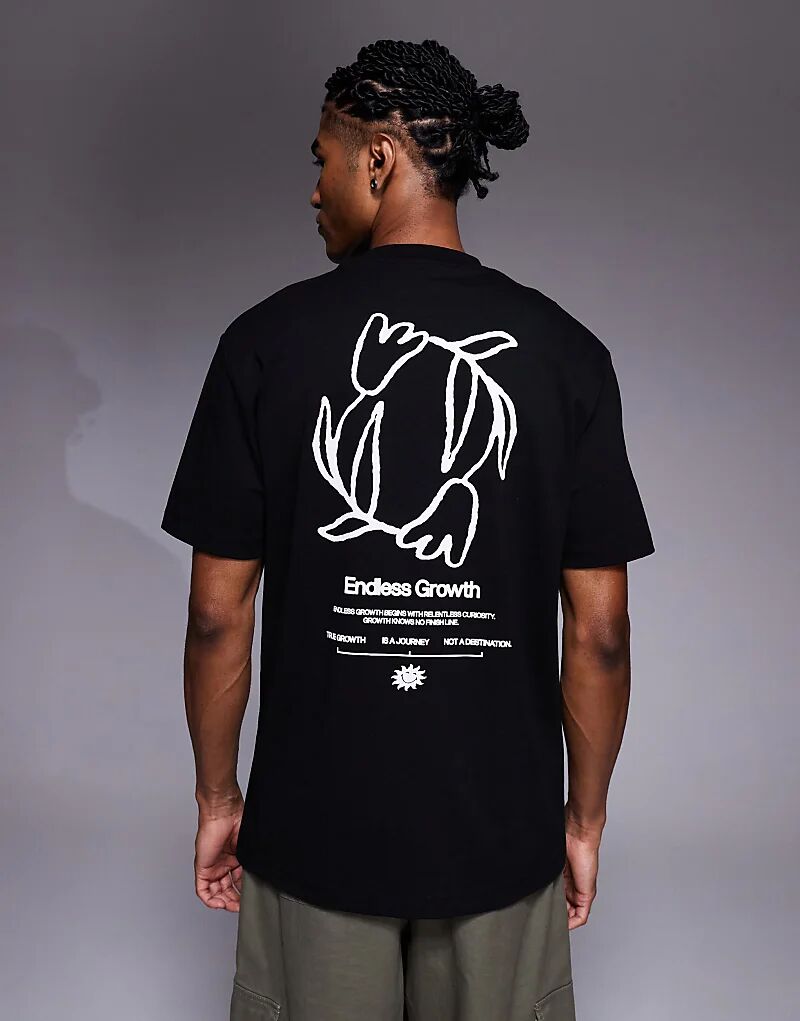 Свободная футболка ASOS DESIGN с цветочным принтом и текстом черного цвета
Свободная футболка ASOS DESIGN с цветочным принтом и текстом черного цвета