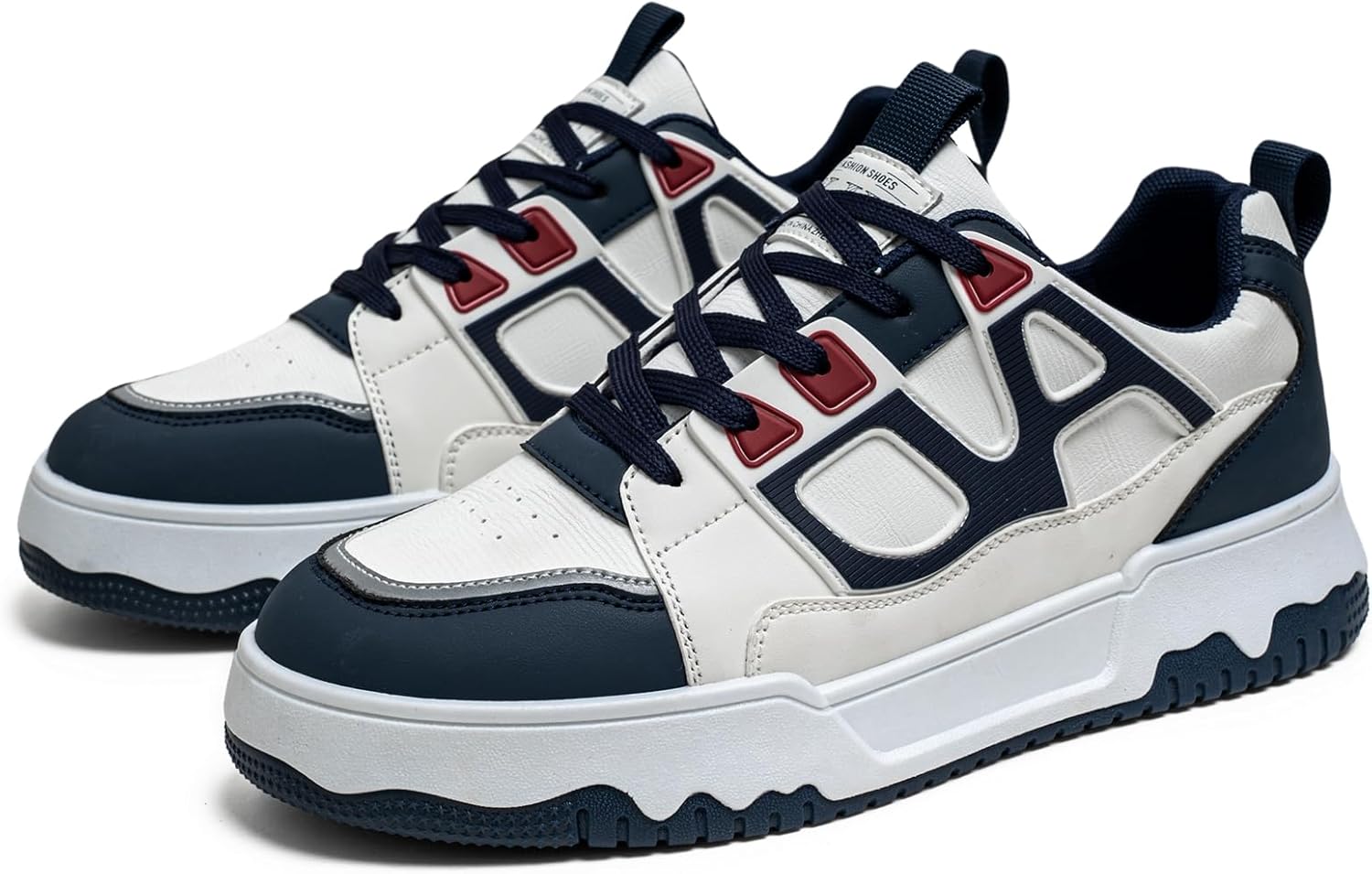 Мужские кожаные повседневные кроссовки на шнуровке с толстой подошвой, противоскользящие низкие кеды для скейтборда, подходящие для ежедневной носки и прогулок Qaoterod, синий
Мужские кожаные повседневные кроссовки на шнуровке с толстой подошвой, противоскользящие низкие кеды для скейтборда, подходящие для ежедневной носки и прогулок Qaoterod, синий