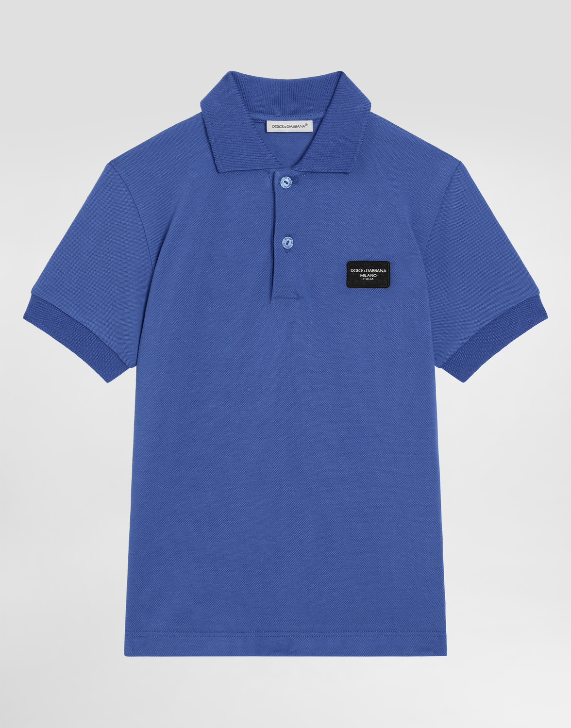 Поло из пике с логотипной нашивкой Dolce&Gabbana, синий
Поло из пике с логотипной нашивкой Dolce&Gabbana, синий