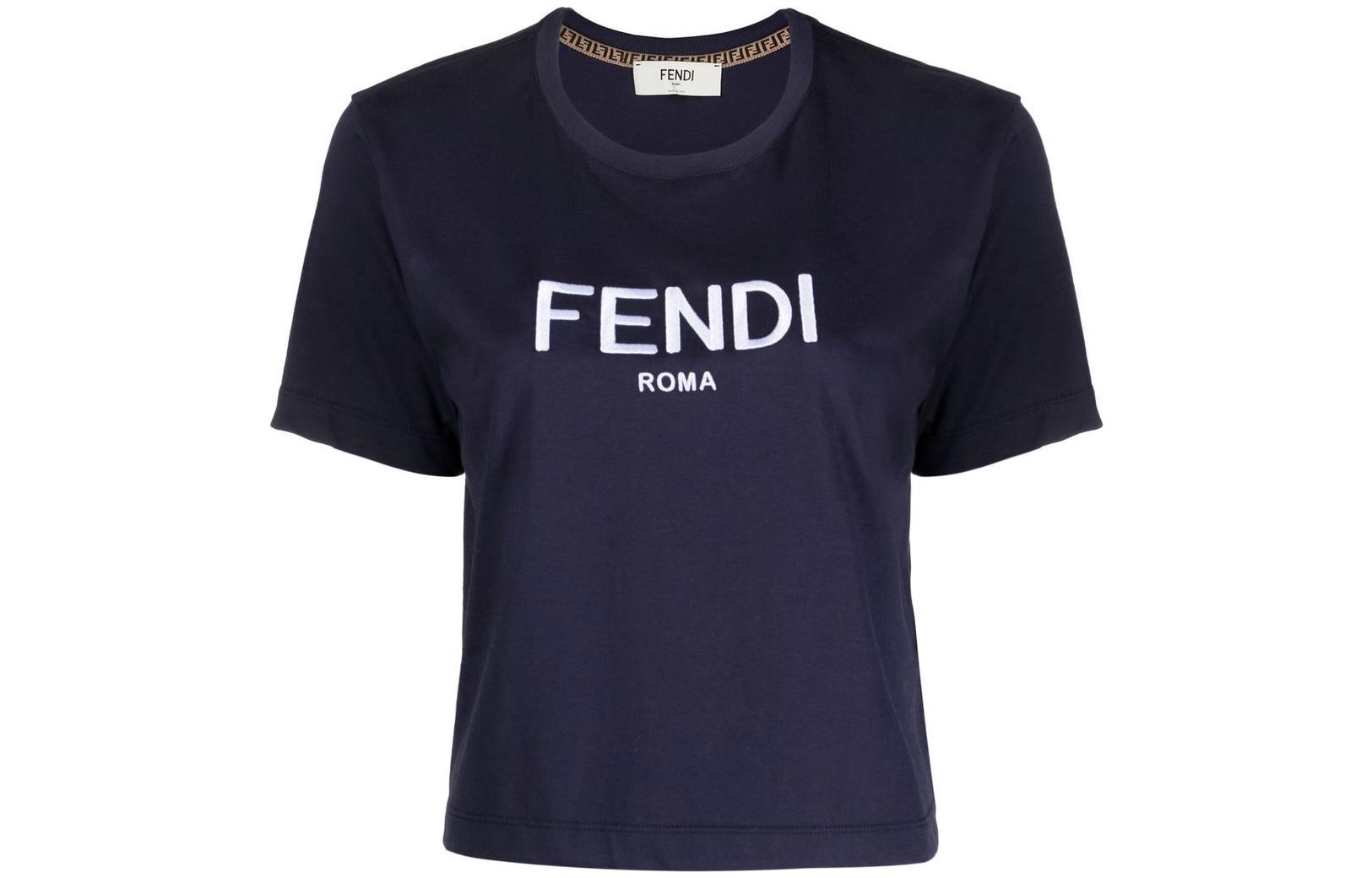 FENDI Футболка женская морская синяя, Синий, FENDI Футболка женская морская синяя
FENDI Футболка женская морская синяя, Синий, FENDI Футболка женская морская синяя
