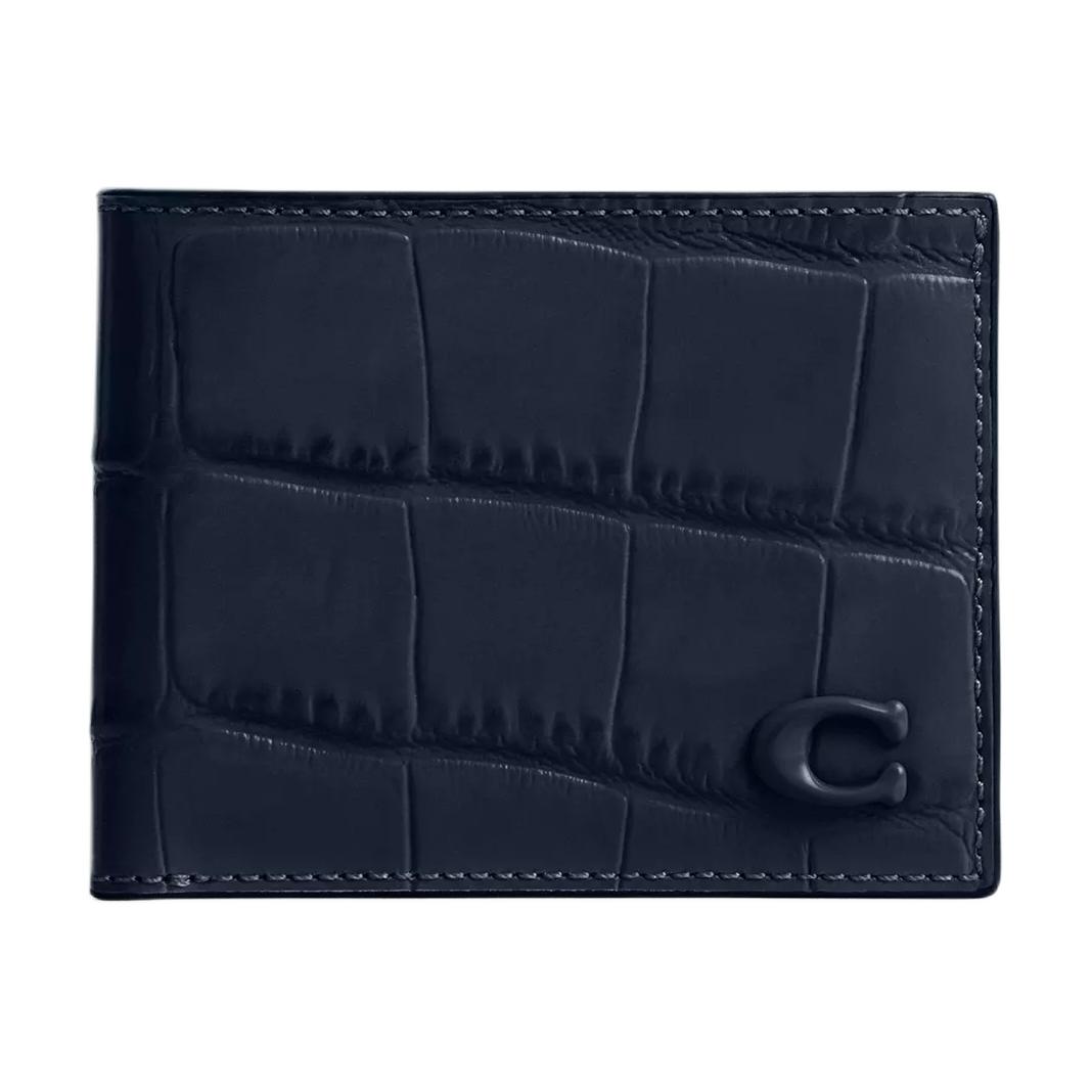 Кошелек из телячьей кожи мини мужской морской синий COACH
Кошелек из телячьей кожи мини мужской морской синий COACH