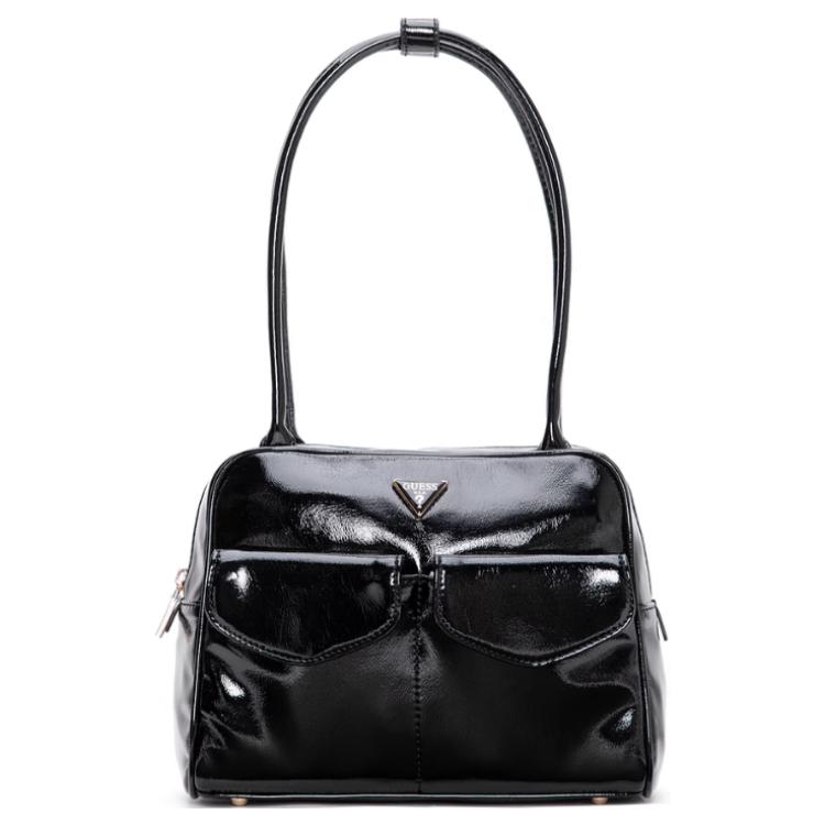 GUESS Женская сумка через плечо из искусственной кожи среднего размера черная, Black 
GUESS Женская сумка через плечо из искусственной кожи среднего размера черная, Black