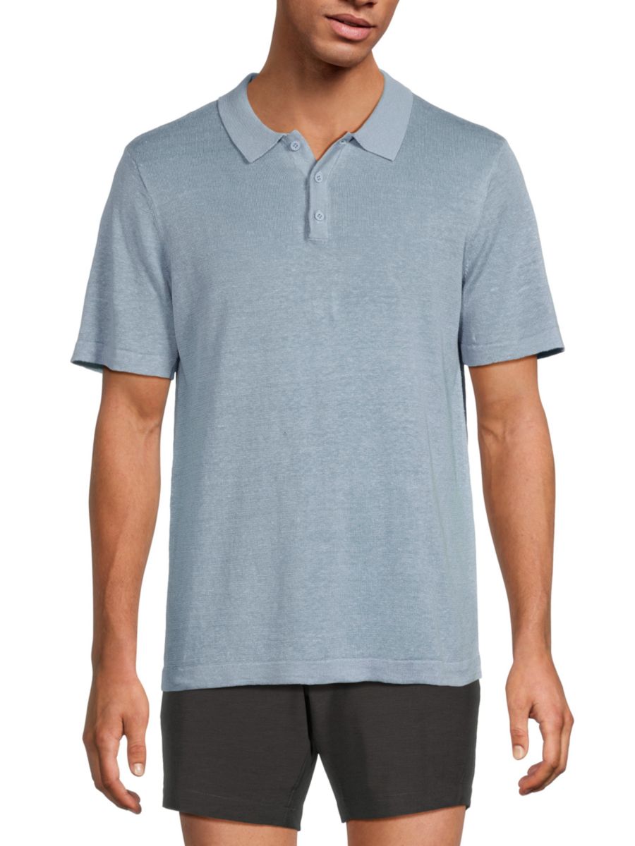 Льняная рубашка-поло Onia, цвет Baby Blue
Льняная рубашка-поло Onia, цвет Baby Blue