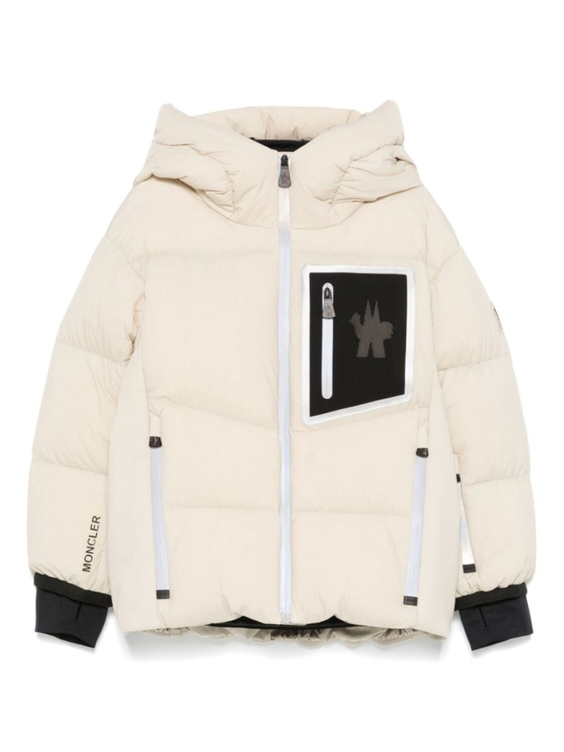 Moncler Enfant куртка с логотипом-нашивкой, нейтральный цвет
Moncler Enfant куртка с логотипом-нашивкой, нейтральный цвет