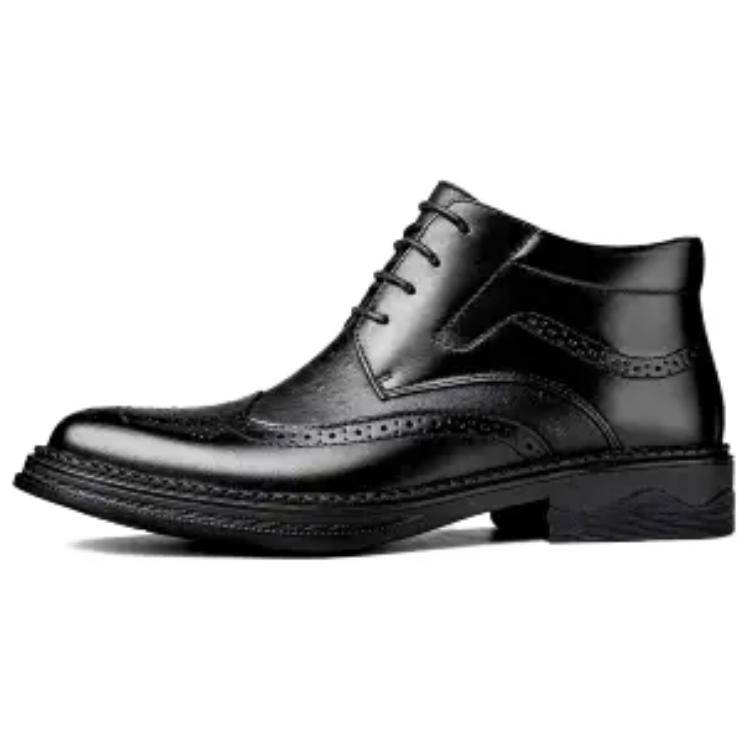 BAGE Черные мужские зимние ботинки на шнуровке, цвет Black Fleece
BAGE Черные мужские зимние ботинки на шнуровке, цвет Black Fleece