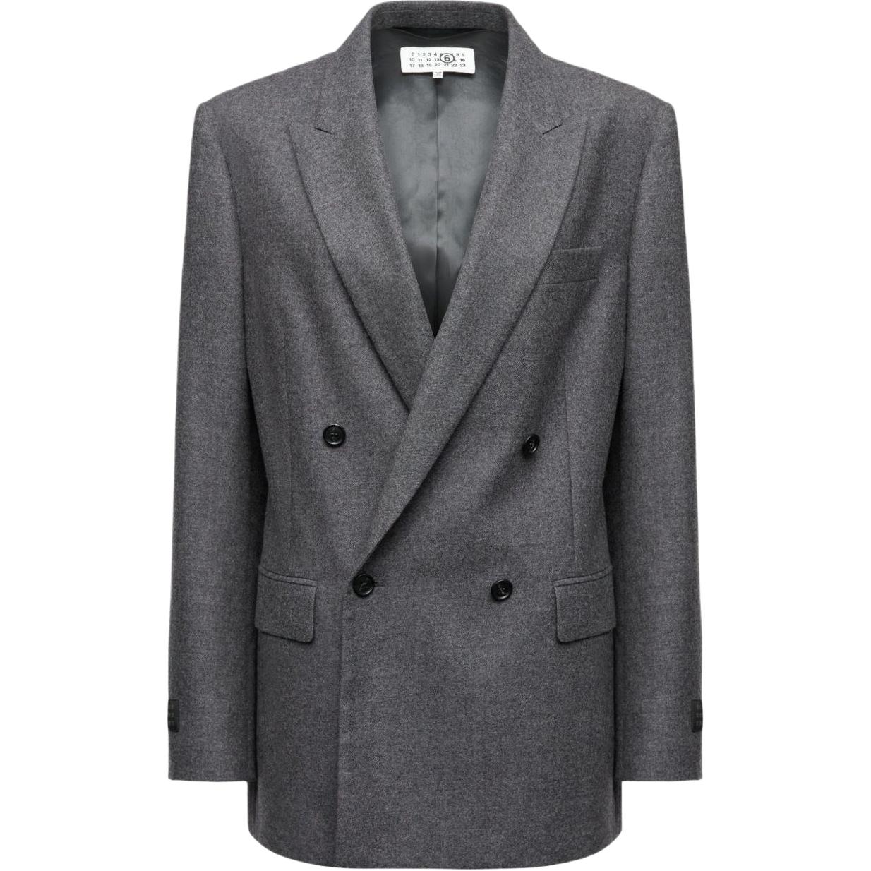 Пиджак из натуральной шерсти Mm6 Maison Margiela, medium серый
Пиджак из натуральной шерсти Mm6 Maison Margiela, medium серый