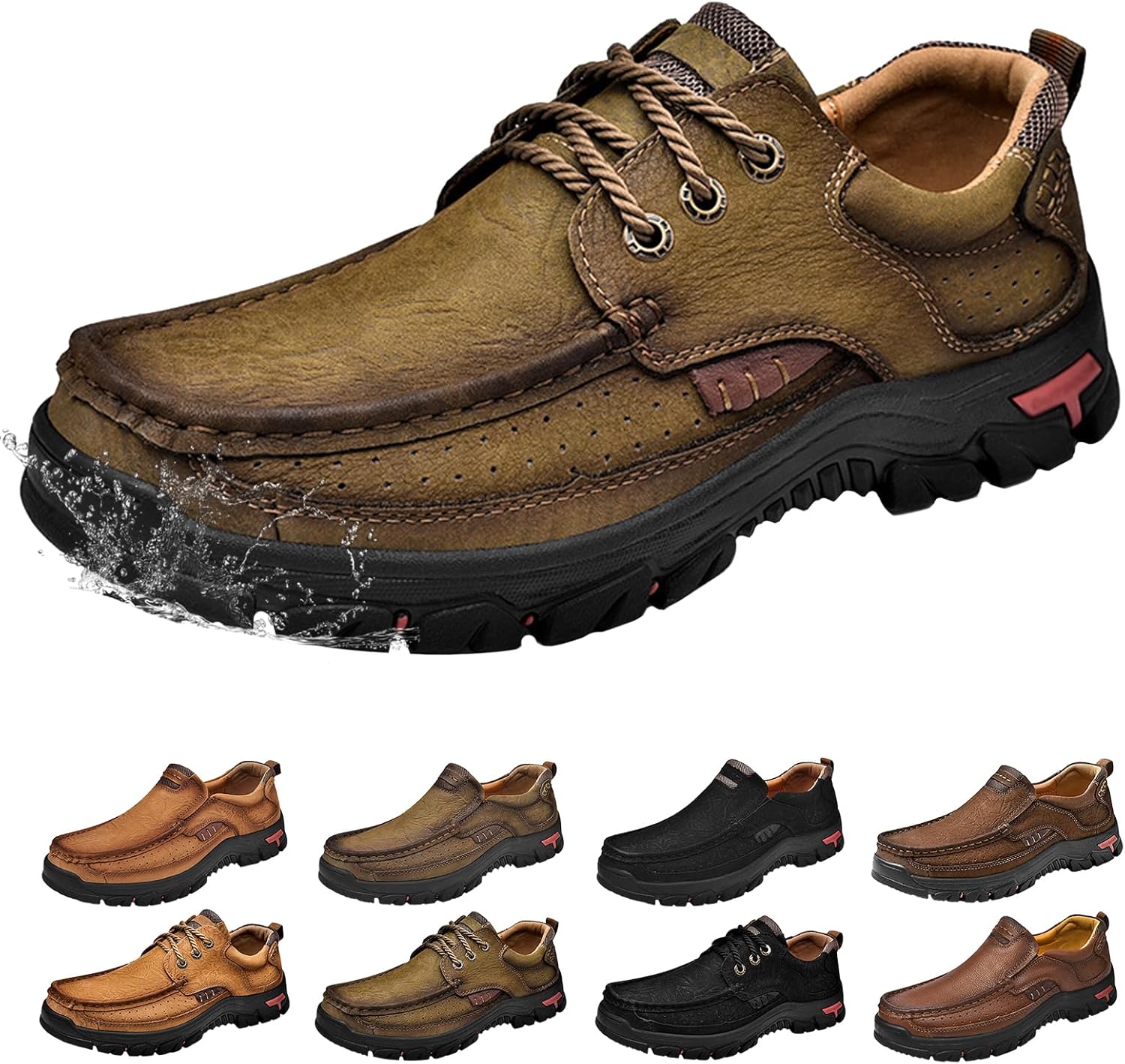 Мужские кожаные повседневные лоферы без шнурков, дышащие обувь, нескользящие водонепроницаемые кроссовки, очень широкие удобные туфли для ходьбы для мужчин Generic, хаки
Мужские кожаные повседневные лоферы без шнурков, дышащие обувь, нескользящие водонепроницаемые кроссовки, очень широкие удобные туфли для ходьбы для мужчин Generic, хаки