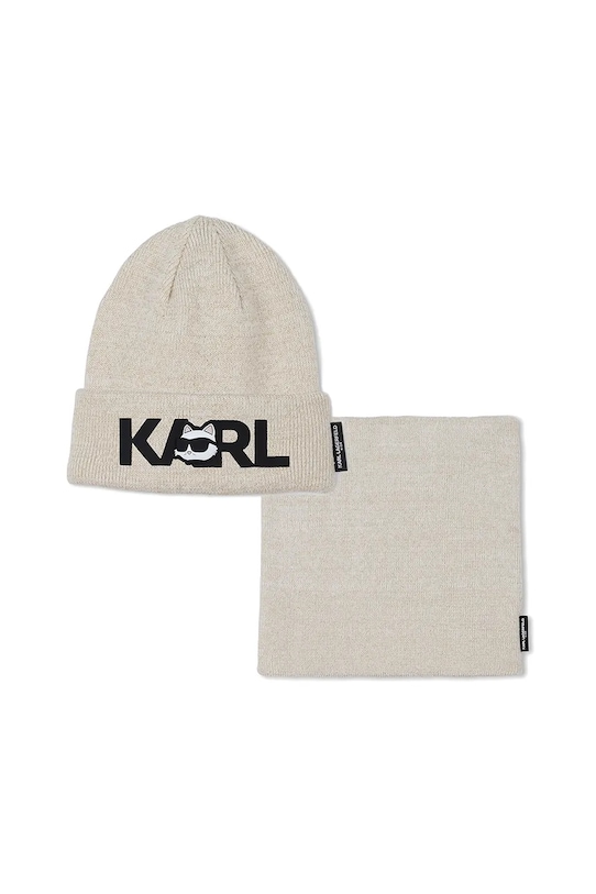 Детская хлопковая шапка и шарф Karl Lagerfeld, бежевый
Детская хлопковая шапка и шарф Karl Lagerfeld, бежевый