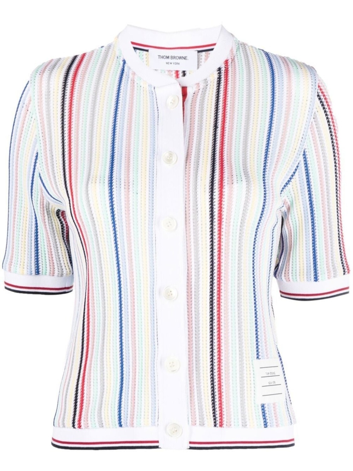 Thom Browne striped short-sleeve cardigan, белый
Thom Browne striped short-sleeve cardigan, белый