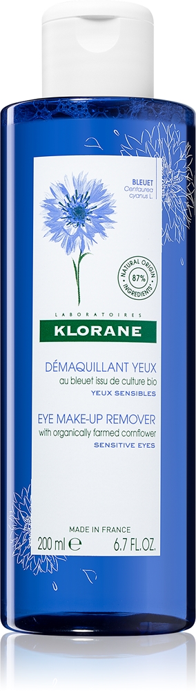 Мягкое средство для снятия макияжа с глаз «Василек» для чувствительных глаз Klorane, 200 мл
Мягкое средство для снятия макияжа с глаз «Василек» для чувствительных глаз Klorane, 200 мл