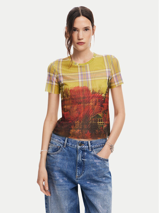 Футболка slim fit Double 24WWTK27 Desigual, мультиколор
Футболка slim fit Double 24WWTK27 Desigual, мультиколор