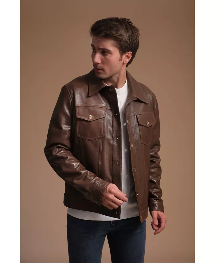 Мужская кожаная куртка, коричневая Furniq UK, коричневый
Мужская кожаная куртка, коричневая Furniq UK, коричневый