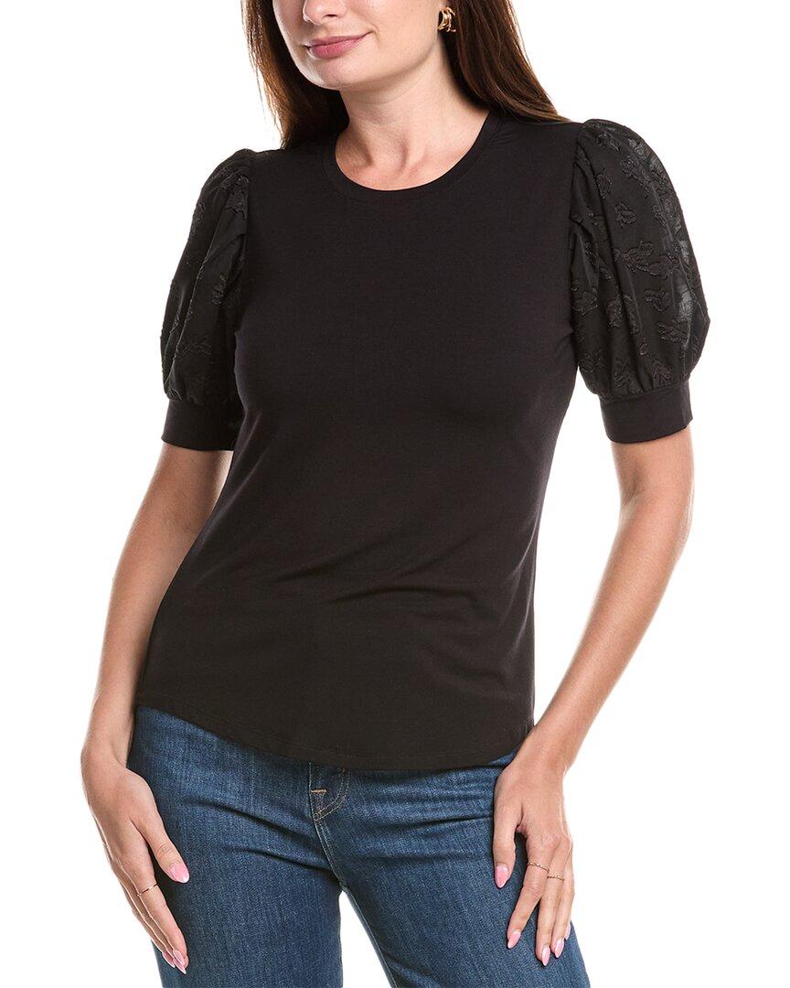 T Tahari Тканый топ, черный
T Tahari Тканый топ, черный