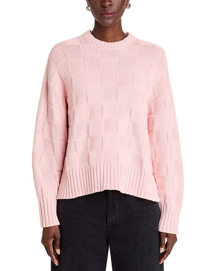Свитер с клетчатой фактурой Guest in Residence, розовый
Свитер с клетчатой фактурой Guest in Residence, розовый