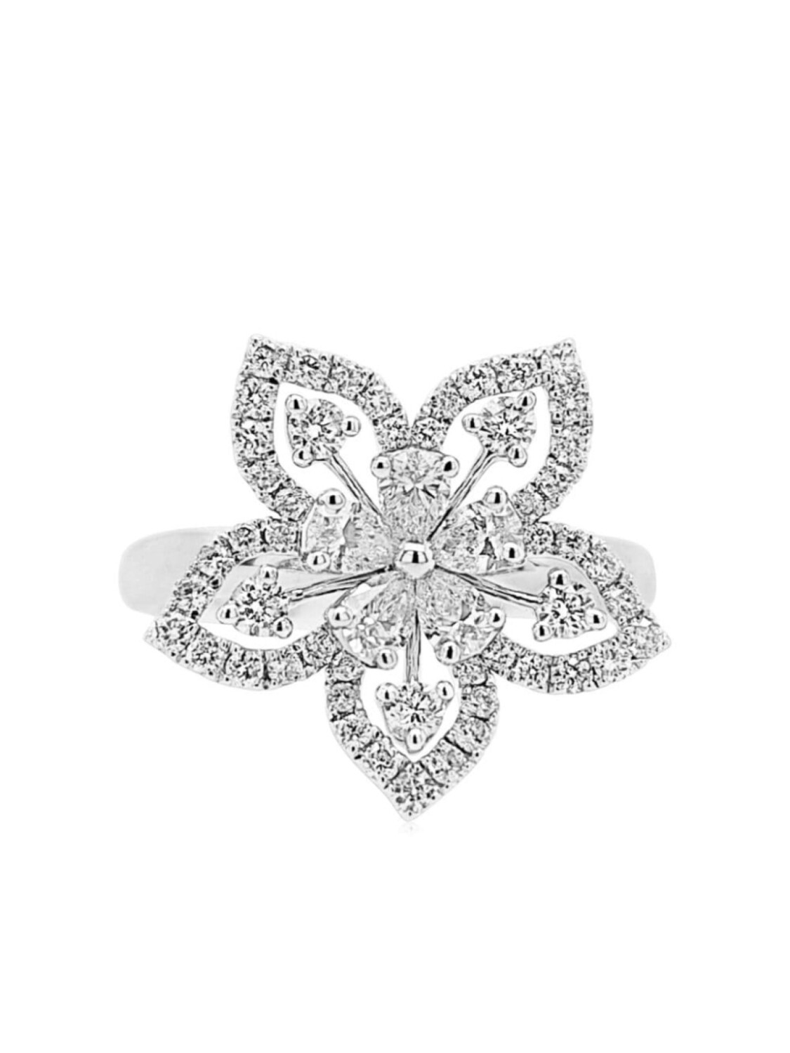 Платиновое кольцо с бриллиантами HYT Jewelry, серебряный
Платиновое кольцо с бриллиантами HYT Jewelry, серебряный