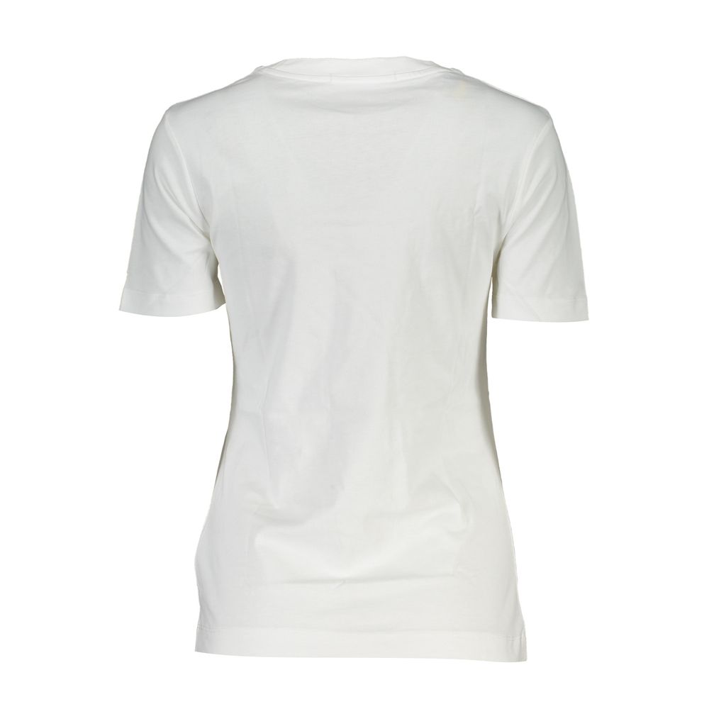 Белая хлопковая женская футболка Calvin Klein, White 
Белая хлопковая женская футболка Calvin Klein, White