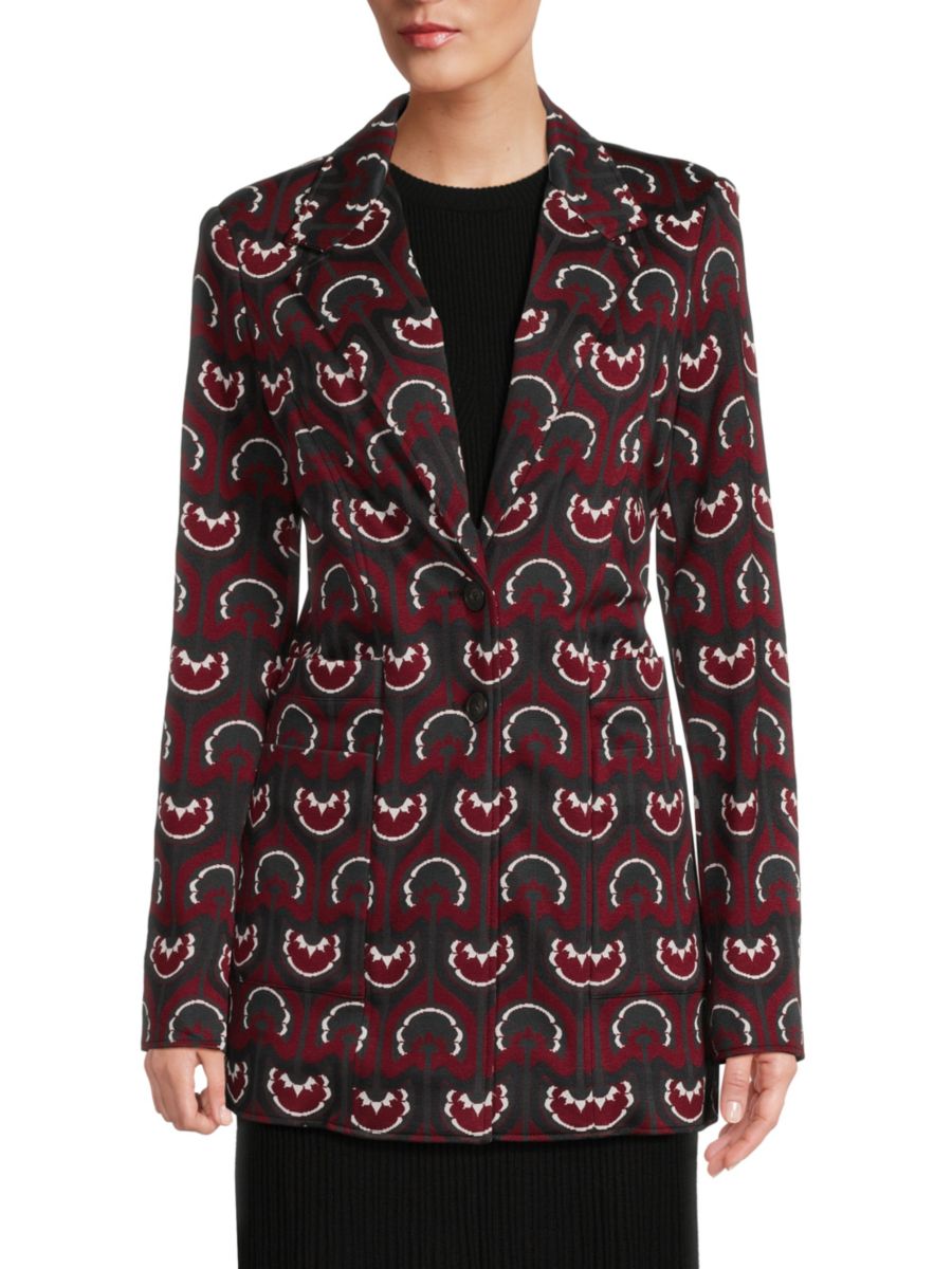 Блейзер с геометрическим принтом и заостренными лацканами Sonia Rykiel, бордовый
Блейзер с геометрическим принтом и заостренными лацканами Sonia Rykiel, бордовый