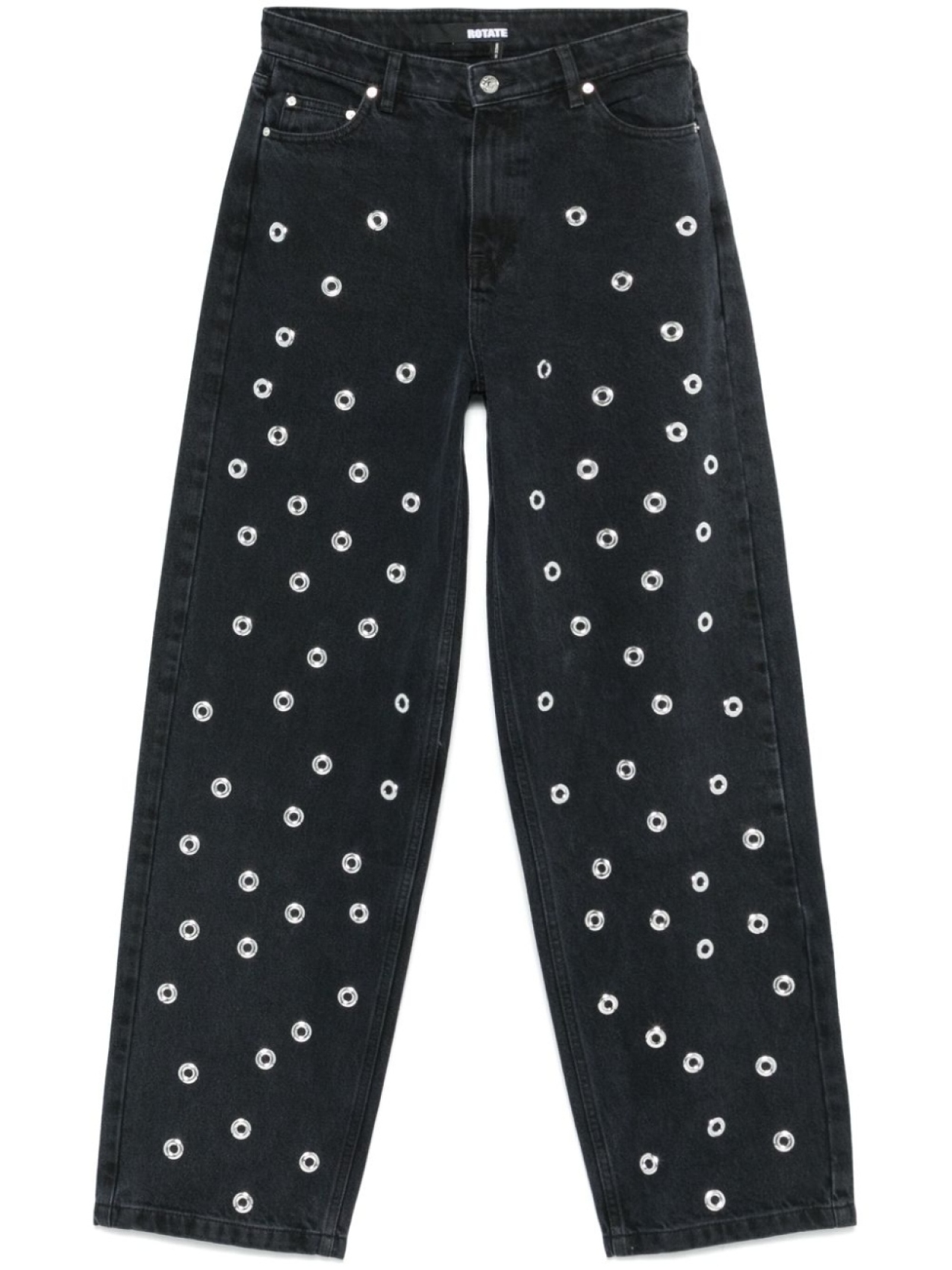 ROTATE BIRGER CHRISTENSEN джинсы с завышенной талией, серый 
ROTATE BIRGER CHRISTENSEN джинсы с завышенной талией, серый