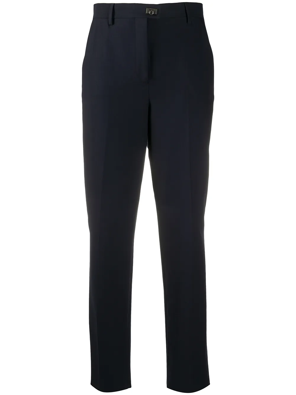 Прямые брюки с декором Gancini Ferragamo, синий
Прямые брюки с декором Gancini Ferragamo, синий