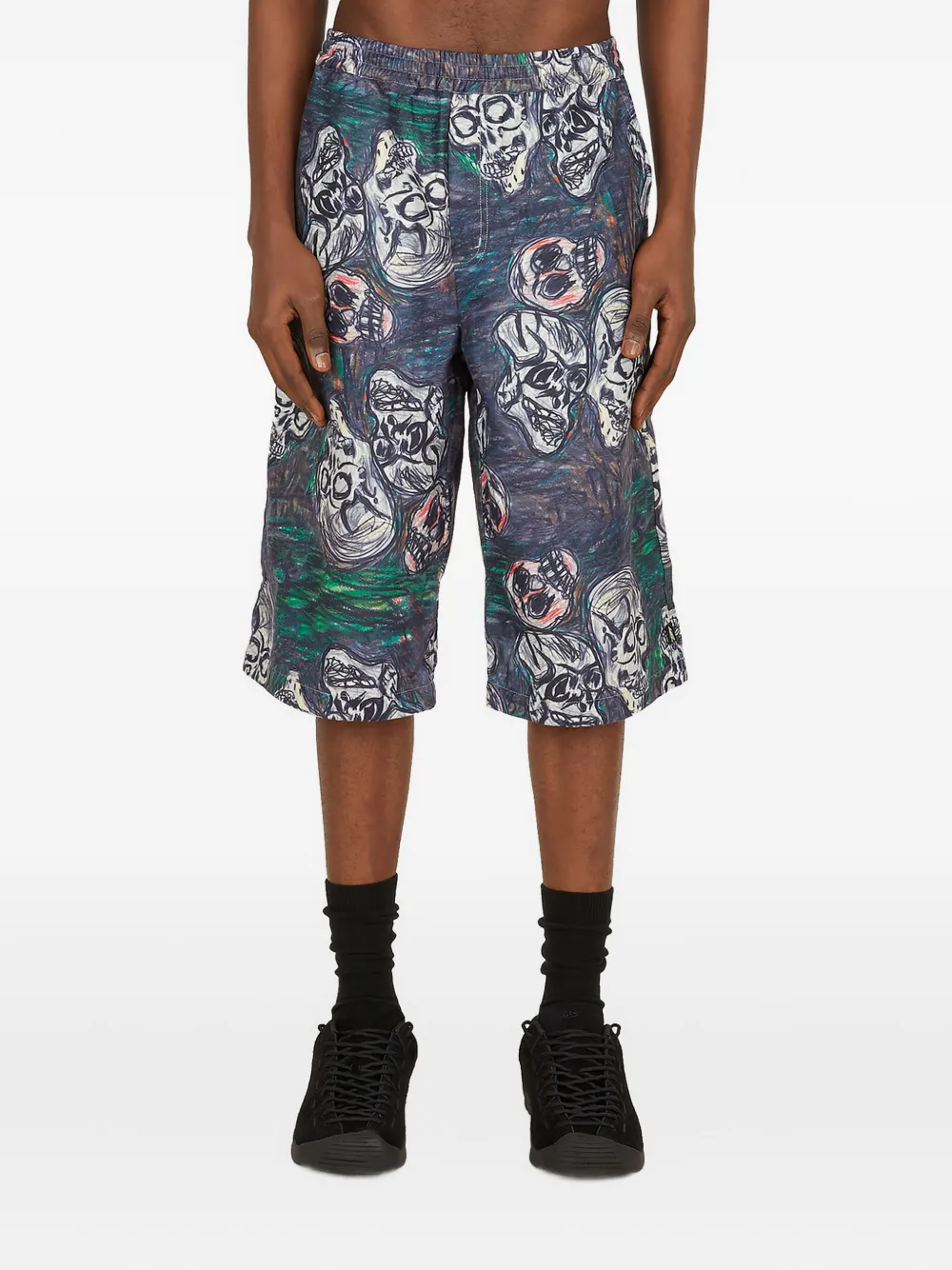 Шорты с принтом в виде черепов и кулиской Perks And Mini, фиолетовый
Шорты с принтом в виде черепов и кулиской Perks And Mini, фиолетовый