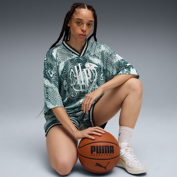 Женская баскетбольная майка Puma Hoops X Harry Potter, зеленый
Женская баскетбольная майка Puma Hoops X Harry Potter, зеленый