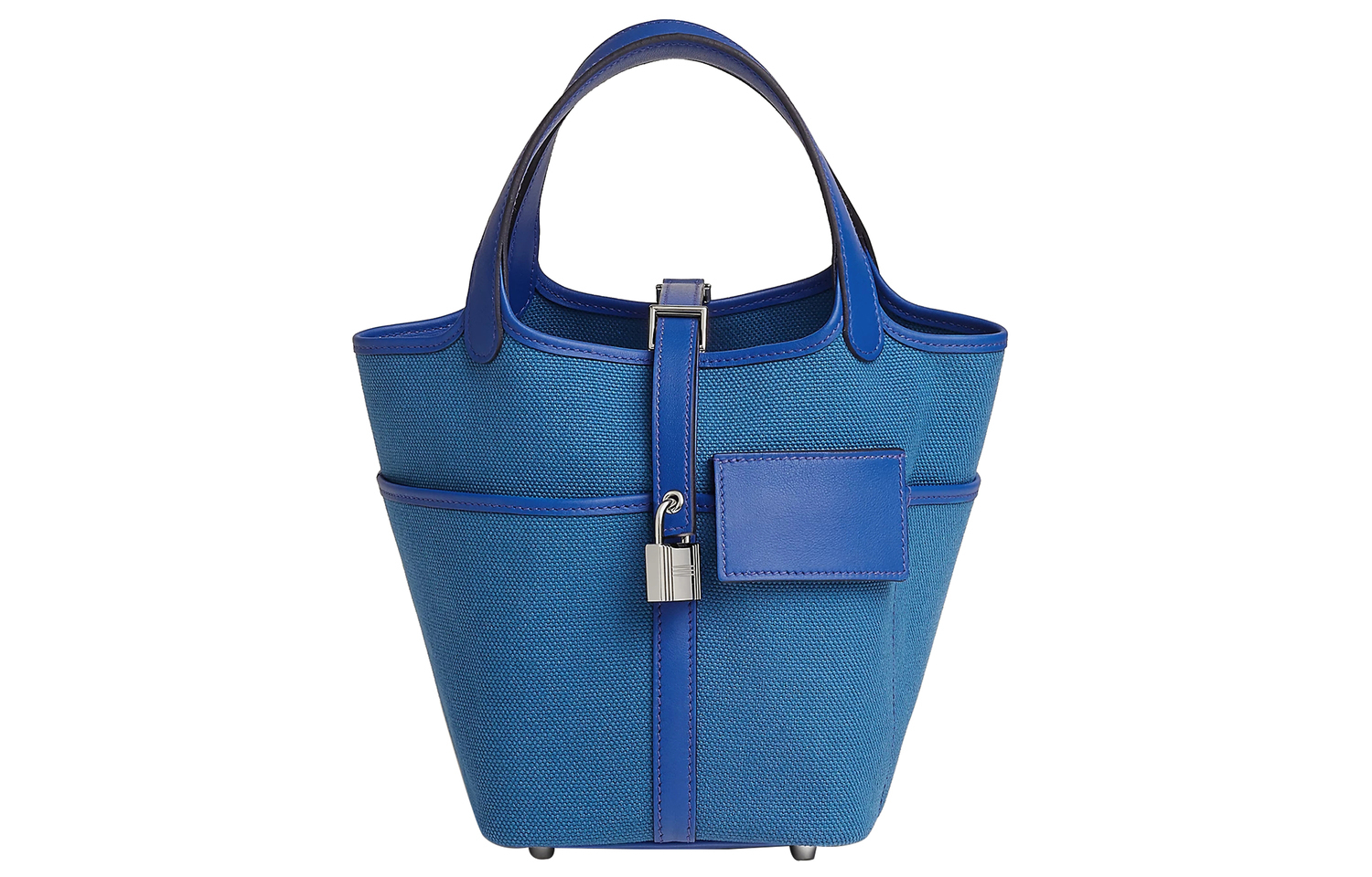 Сумка-ведро из холста с карманом из телячьей кожи 18 Женская Эгейское море Синий/Королевский синий HERMES
Сумка-ведро из холста с карманом из телячьей кожи 18 Женская Эгейское море Синий/Королевский синий HERMES