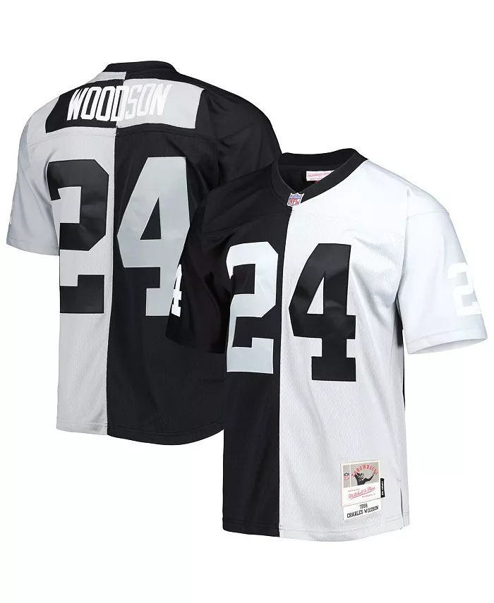 Мужская реплика джерси Charles Woodson в черно-серебристом цвете Las Vegas Raiders 1998 Split Legacy Mitchell & Ness
Мужская реплика джерси Charles Woodson в черно-серебристом цвете Las Vegas Raiders 1998 Split Legacy Mitchell & Ness