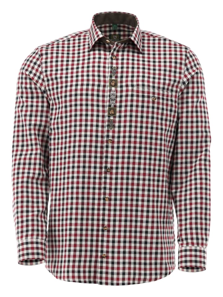 Традиционная рубашка цосель темно-красного цвета OS-Trachten
Традиционная рубашка цосель темно-красного цвета OS-Trachten