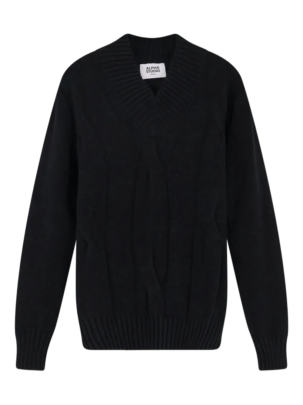 Свитер с V-образным вырезом Alpha Industries, черный
Свитер с V-образным вырезом Alpha Industries, черный