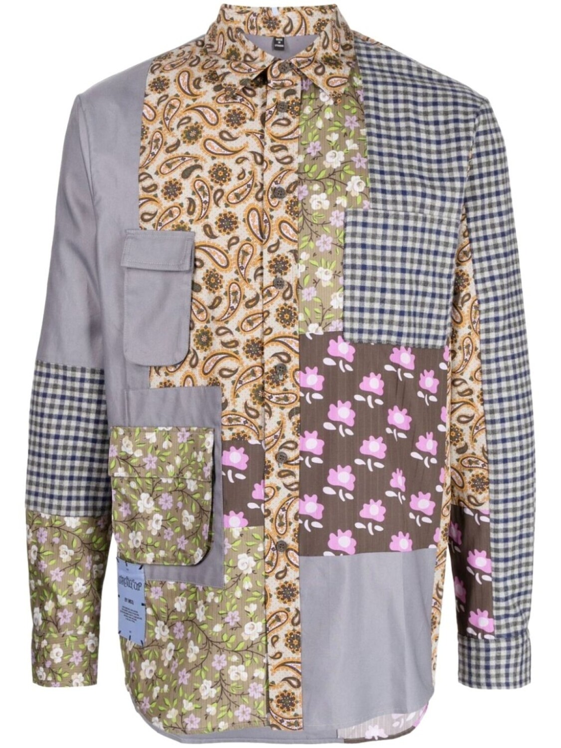 Рубашка MCQ в стиле пэчворк, серый
Рубашка MCQ в стиле пэчворк, серый