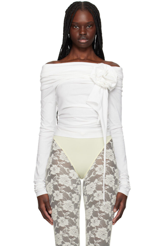 Белый топ с открытыми плечами VAQUERA
Белый топ с открытыми плечами VAQUERA