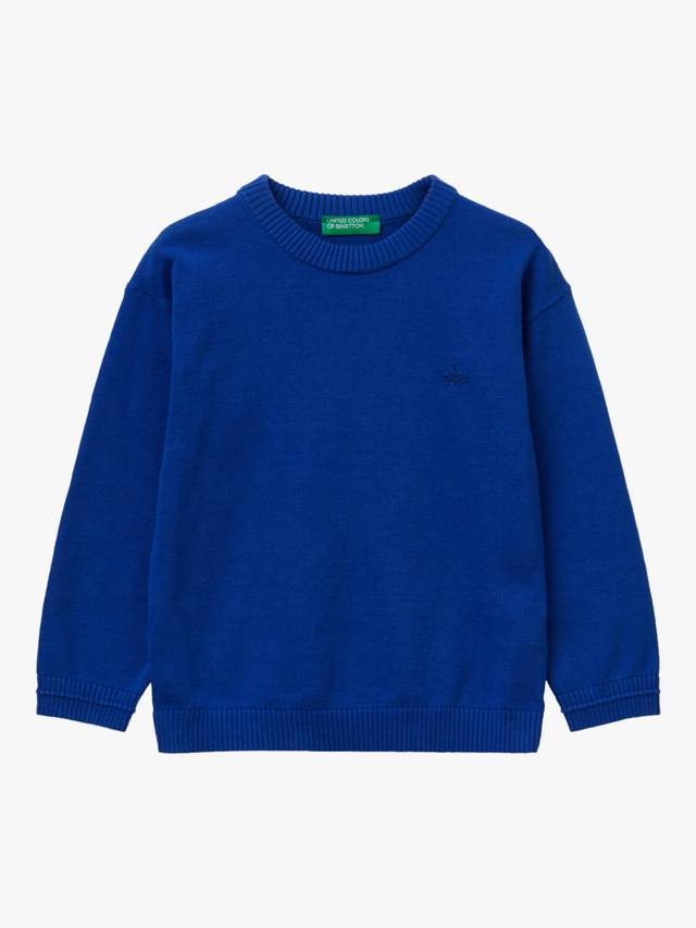 Детский хлопковый джемпер с круглым вырезом Benetton, Mid Blue
Детский хлопковый джемпер с круглым вырезом Benetton, Mid Blue