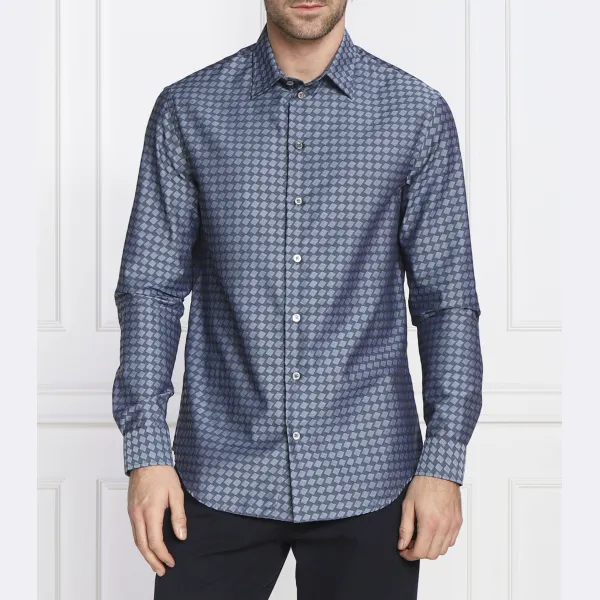 Рубашка стандартного кроя Emporio Armani, синий
Рубашка стандартного кроя Emporio Armani, синий