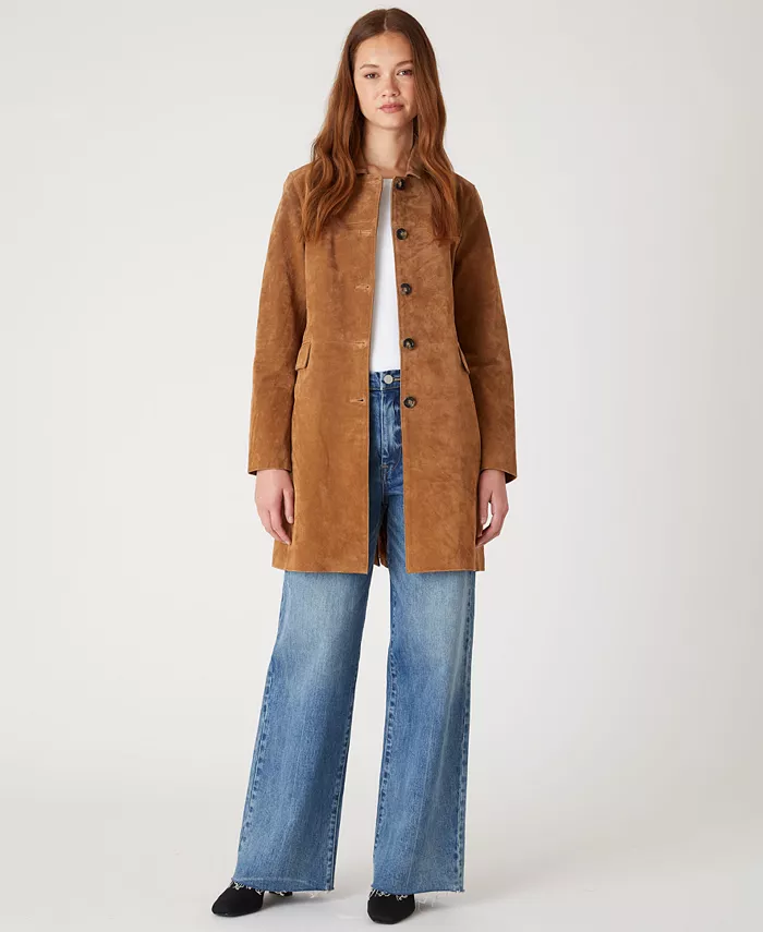 Женское тренчкот с воротником из замши Blank Nyc, коричневый
Женское тренчкот с воротником из замши Blank Nyc, коричневый