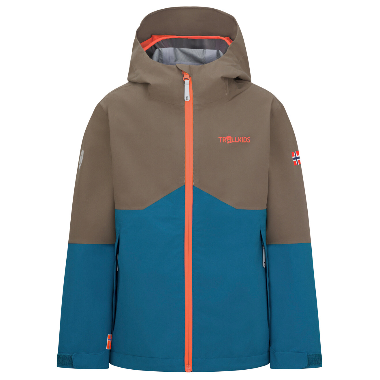 Дождевик Trollkids Kid's Gjende, цвет Mocca Brown/Atlantic Blue/Glow Orange
Дождевик Trollkids Kid's Gjende, цвет Mocca Brown/Atlantic Blue/Glow Orange