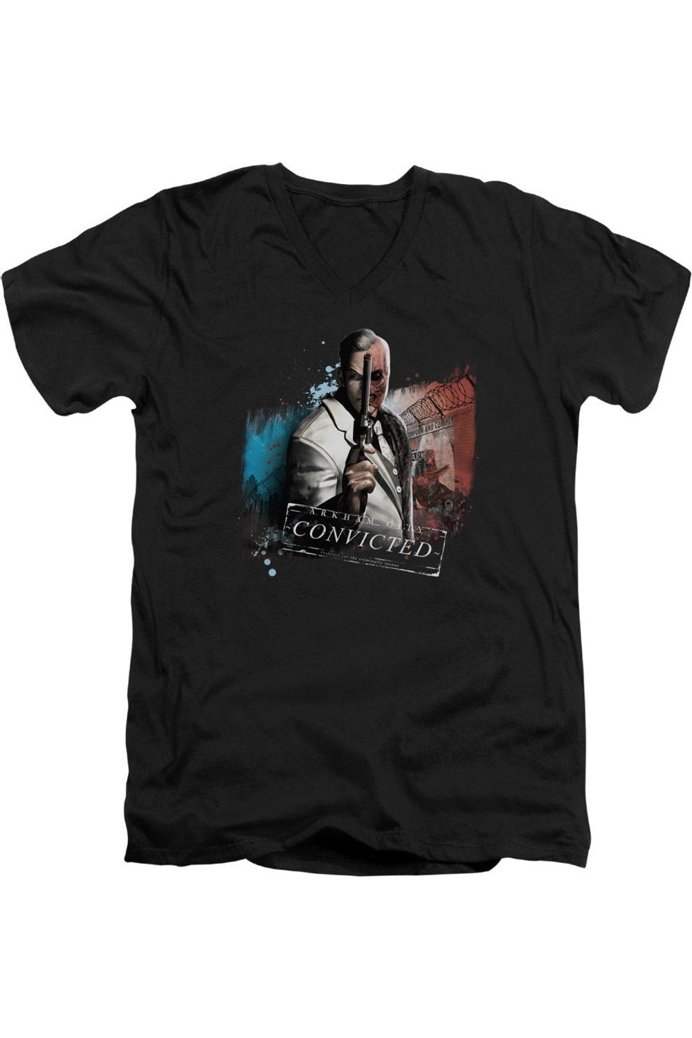 Футболка Batman Arkham City Two Face с коротким рукавом и V-образным вырезом для взрослых Gildan, черный
Футболка Batman Arkham City Two Face с коротким рукавом и V-образным вырезом для взрослых Gildan, черный