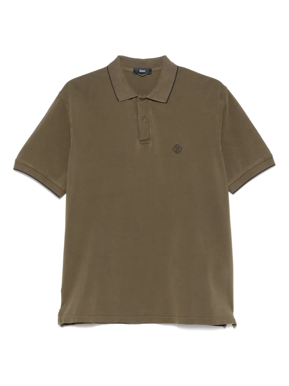 Рубашка поло с вышитым логотипом Herno, зеленый
Рубашка поло с вышитым логотипом Herno, зеленый