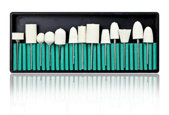 Набор фетровых фрез для полировки ногтей, 13 штук., AlleBeauty
Набор фетровых фрез для полировки ногтей, 13 штук., AlleBeauty