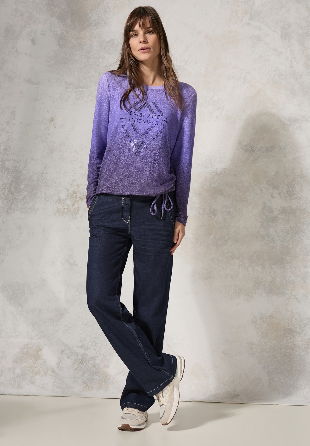 Топ с длинными рукавами Cecil, фиолетовый
Топ с длинными рукавами Cecil, фиолетовый