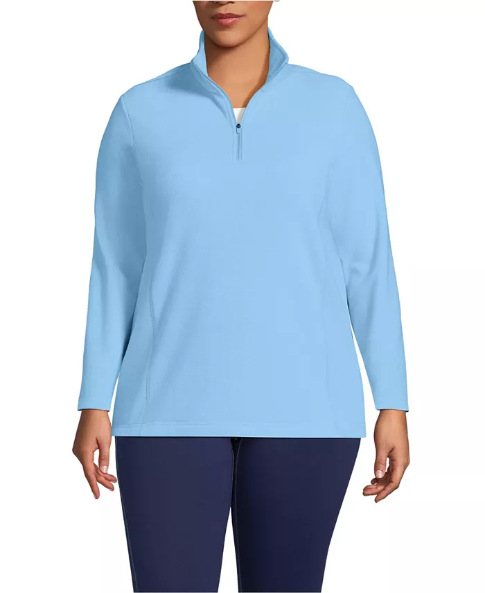 Женский флисовый свитер больших размеров Anyweather с короткой молнией Lands' End, синий
Женский флисовый свитер больших размеров Anyweather с короткой молнией Lands' End, синий