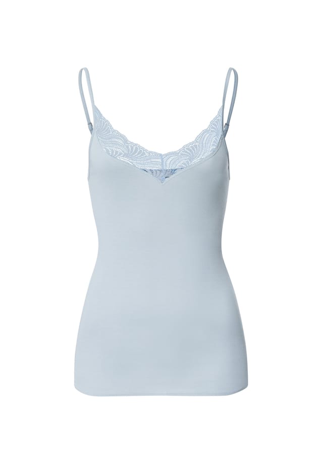 Топ спагетти из хлопка Hanro, синий
Топ спагетти из хлопка Hanro, синий